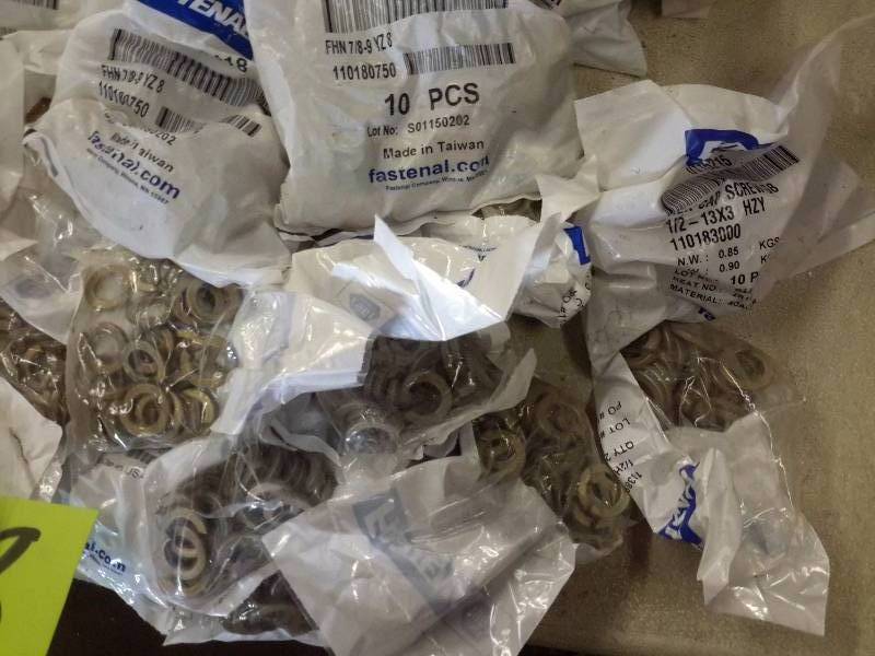 Fastenal Bolts and nuts.. Please inspect