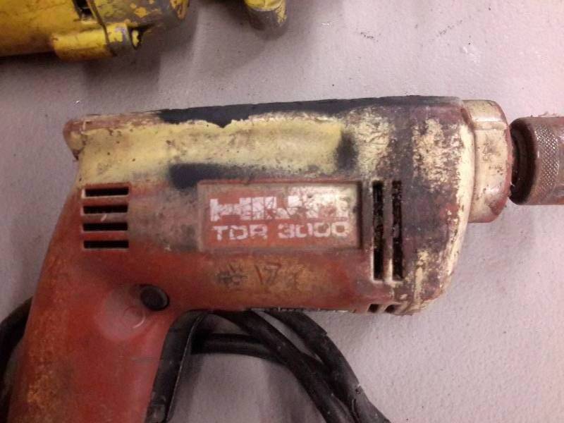 Dewalt, DW235G 12 in VERSA Drill with extra handle.. HILTI, TDR 3000 Drill
