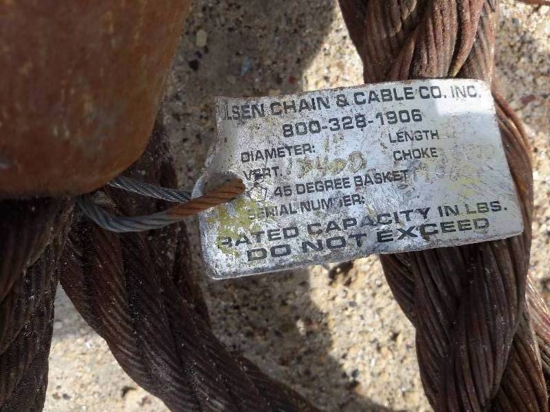 4, Olsen, 12400 max capacity choker.. Cant read the tag well.