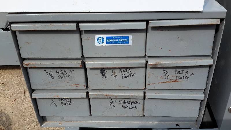 Steel tool bins