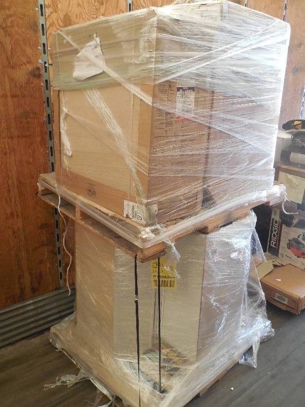 PALLET LOT OF WHITE CABINETS