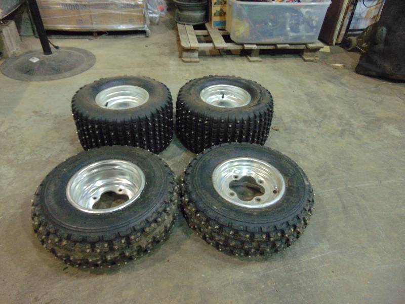 lot 110 image: (4) Studded 4-Wheeler Tires