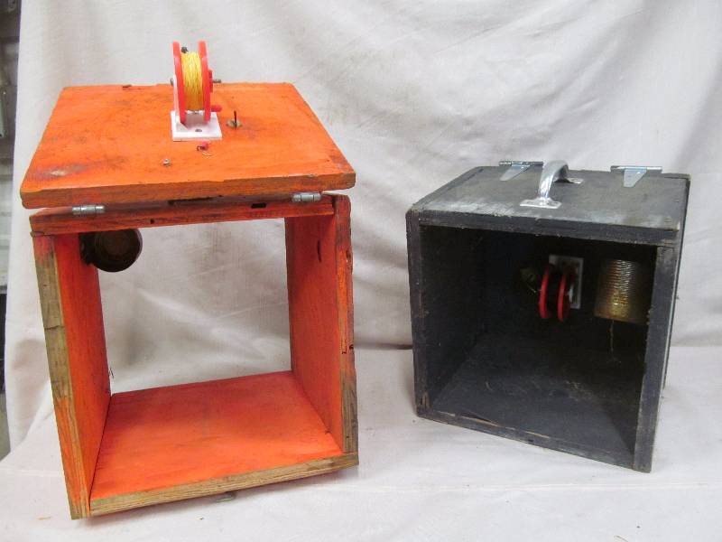 lot 46 image: rattle reel boxes