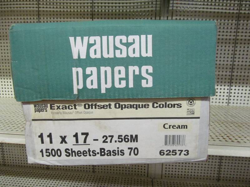 lot 87 image: Wausau Papers