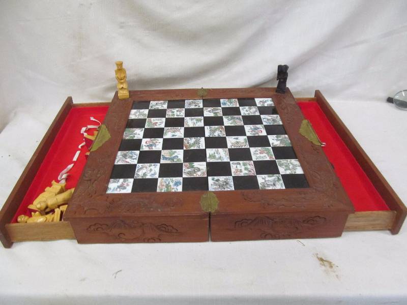 lot 122 image: Chess set