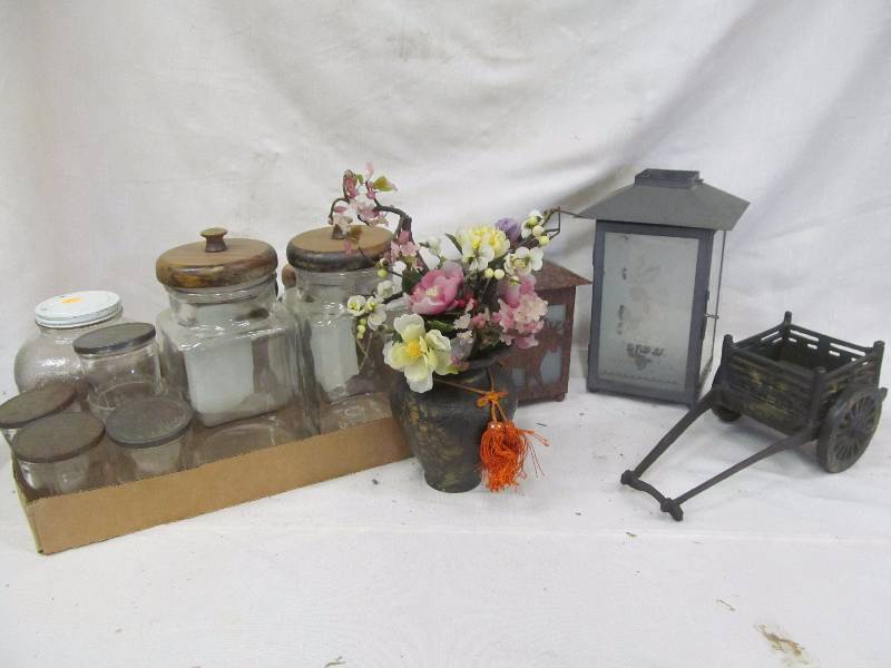 lot 160 image: vintage jelly jars