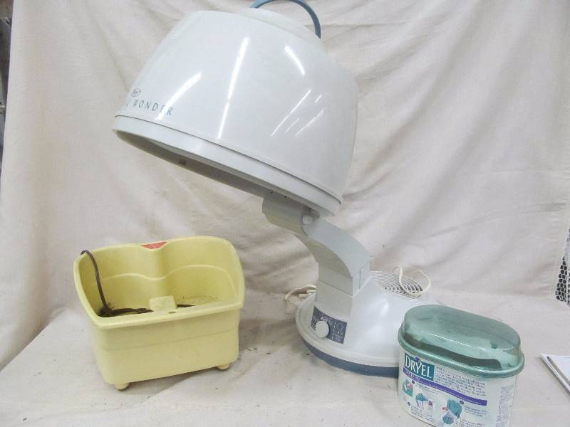 lot 201 image: hair dryer, foot massager