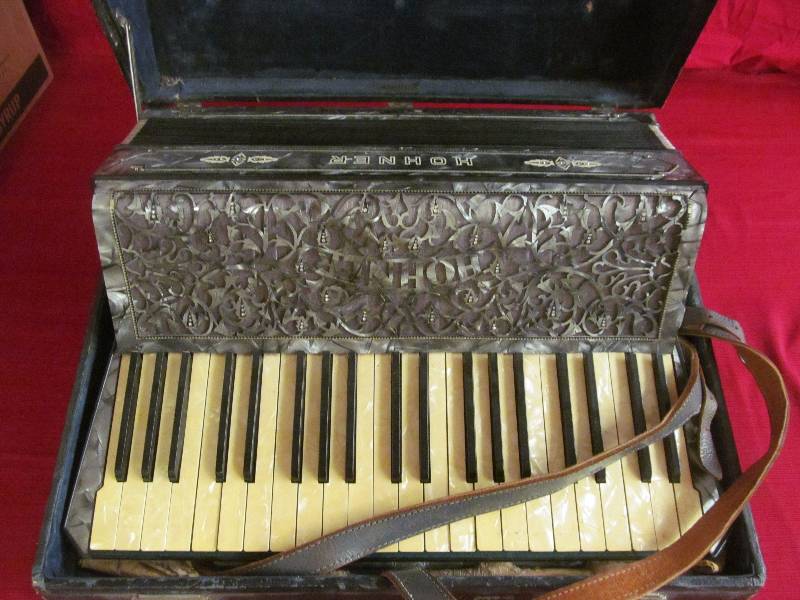 lot 208 image: Hohner accordion