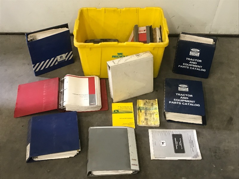 lot 17 image: Box Of Tractor Service  Repair Manuals