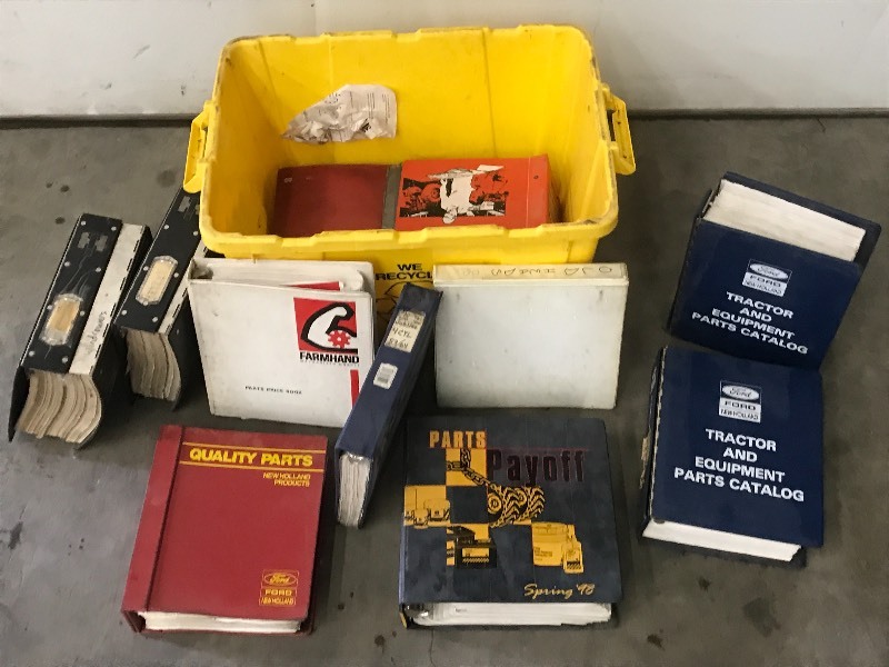 lot 18 image: Box Of Tractor Service  Repair Manuals