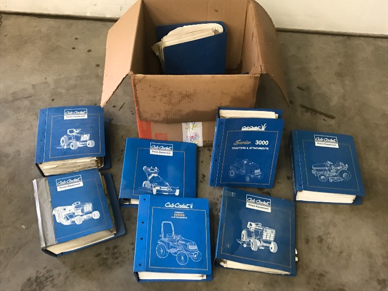 lot 20 image: Box Of Tractor Service  Repair Manuals