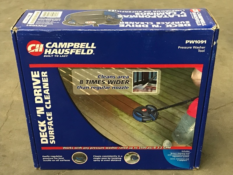 lot 11 image: Campbell Hausfeld PW1091 Deck-N-Dri...