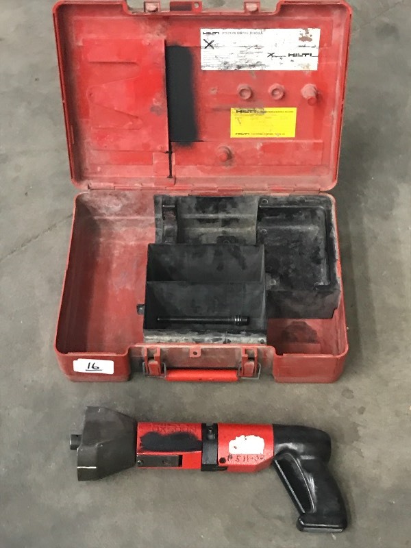 lot 16 image: Hilti DX600N Piston Drive Fastener ...