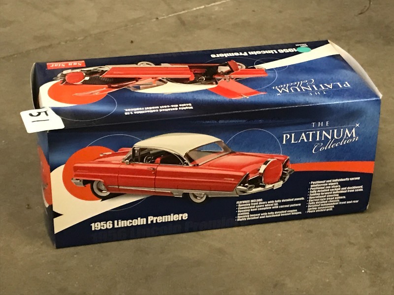 lot 51 image: 1957 Lincoln Premiere Diecast Car ...