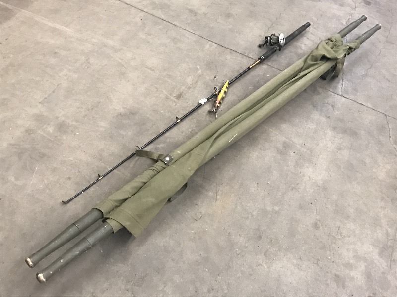 lot 91 image: Lot Of Military Stretcher, Muskie ...