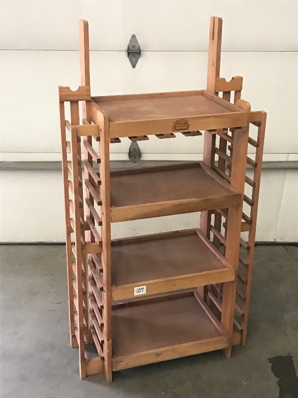 lot 107 image: Stella Artois Wooden Bottle Display...