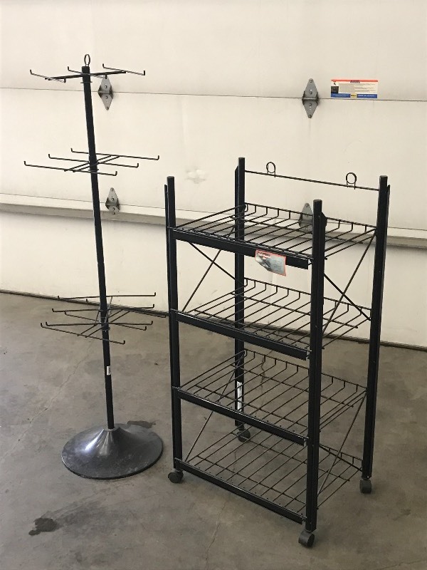 lot 108 image: Lot Of (3) Steel Display Racks...