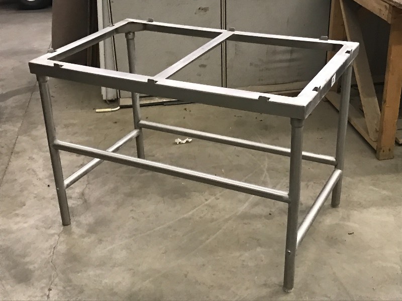 lot 126 image: 24x48 Stainless Steel Table Frame...