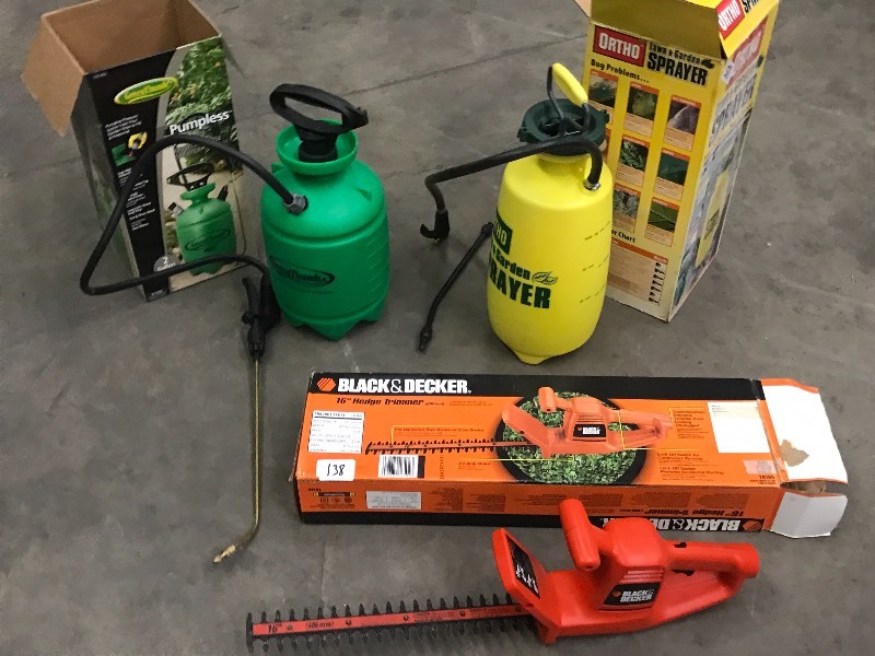 lot 138 image: Lot Of (2) 2-Gallon Pump Sprayers &...
