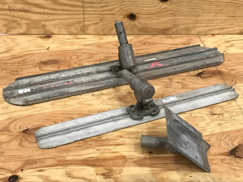 lot 13 image: Lot Of (3) Concrete Tools (2) Fini...