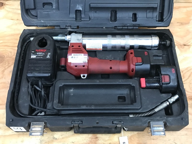 lot 57 image: Alemite 12Volt Cordless Grease Gun ...