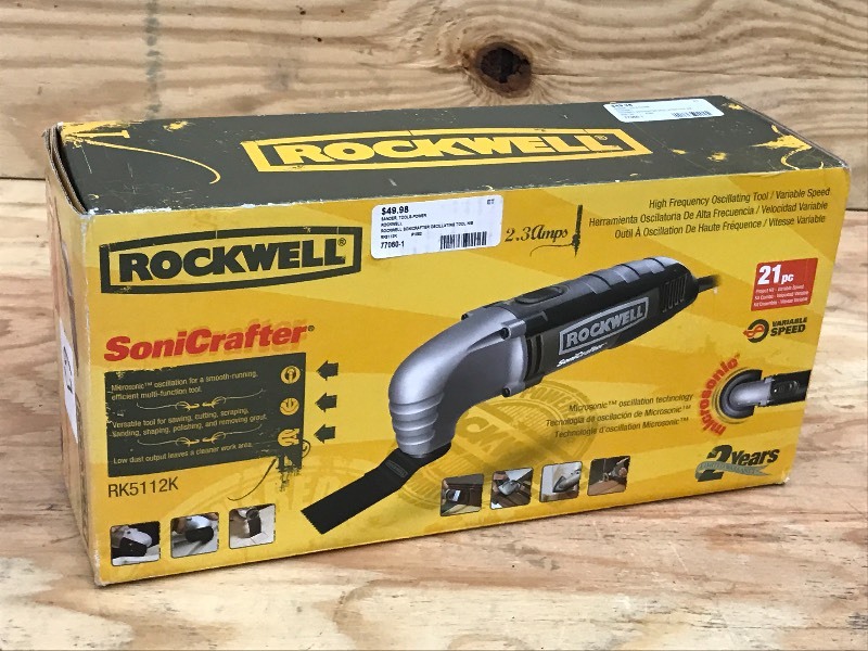 lot 63 image: Rockwell Sonicrafter Oscillating 21...