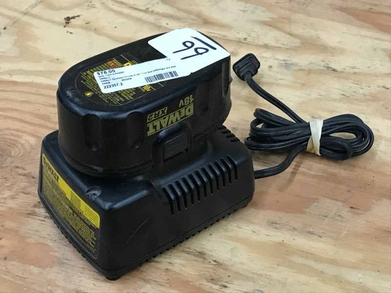 lot 66 image: DeWalt 18Volt XRP Battery & Charger...