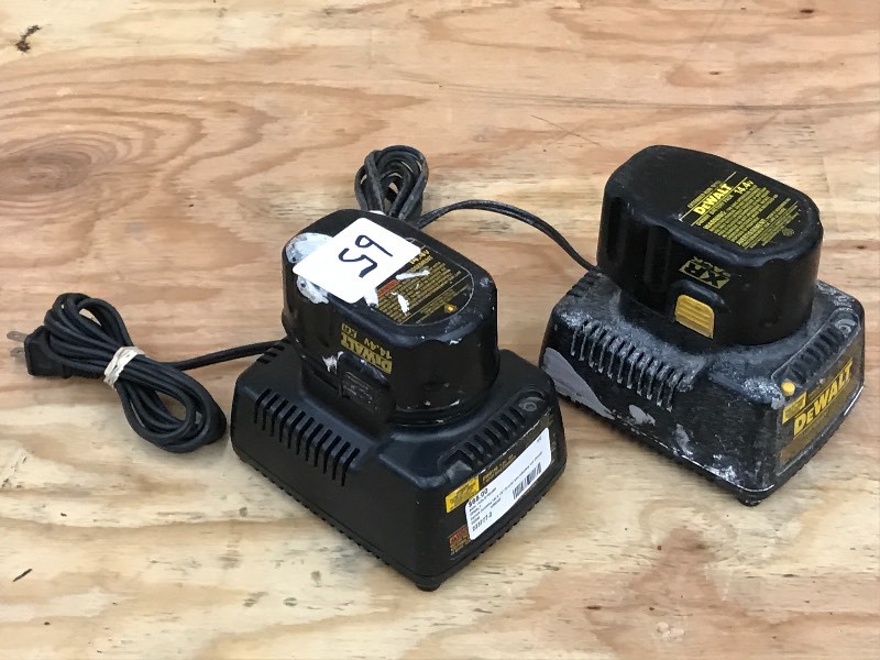 lot 65 image: (2) DeWalt 14.4Volt Batteries With ...