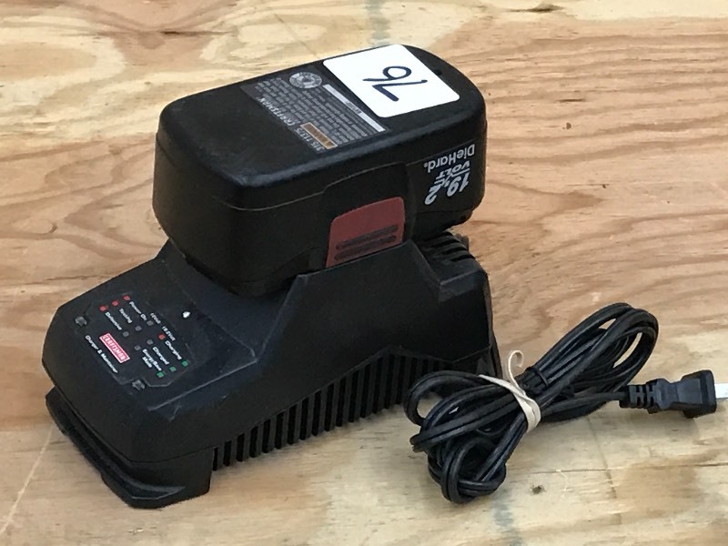 lot 76 image: Craftsman 19.2Volt DieHard Battery ...