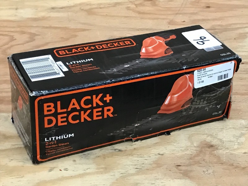lot 96 image: Black & Decker GSL35 Cordless Garde...