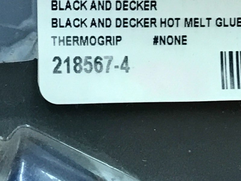 Black & Decker Thermogrip Hot Melt Glue Gun 