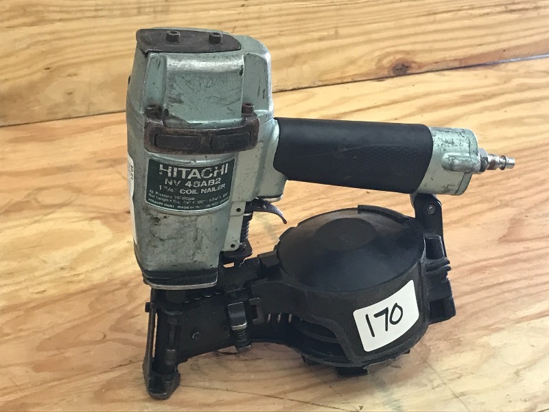 lot 170 image: Hitachi NV45AB2 Coil Roofing Nailer...
