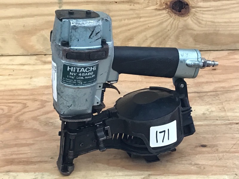 lot 171 image: Hitachi NV45AB2 Coil Roofing Nailer...