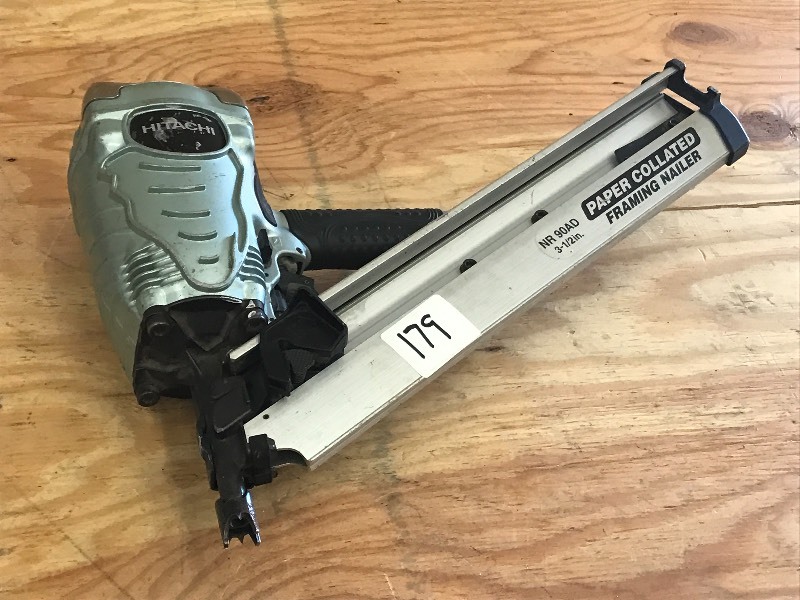 lot 179 image: Hitachi NR90AD Framing Nailer, 3.5...