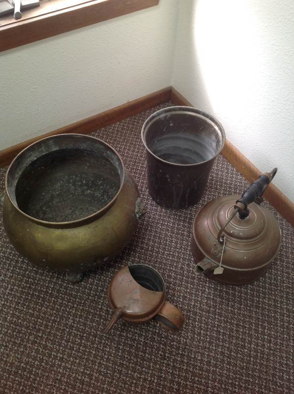 lot 22 image: Four Copper Dishes