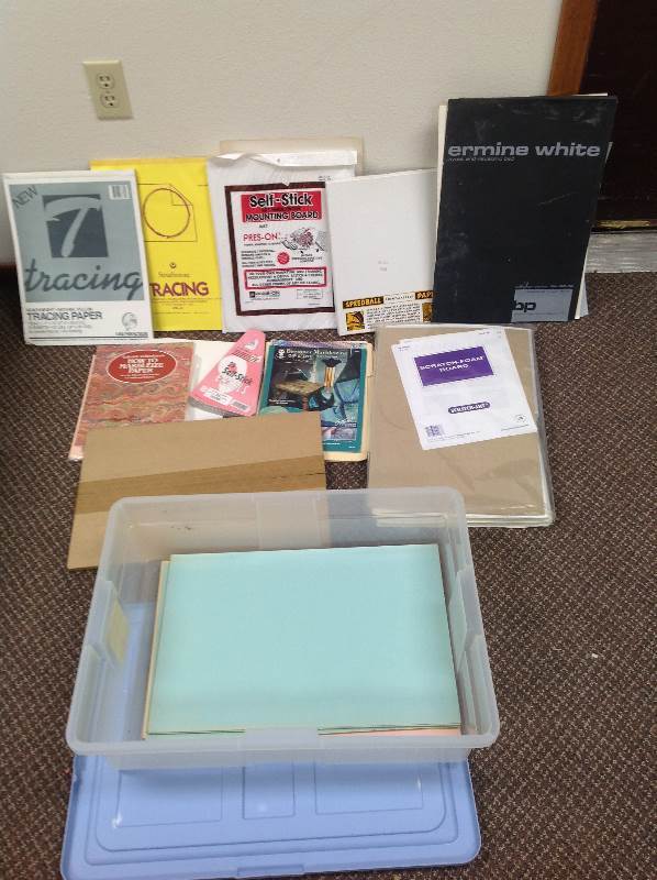 lot 41 image: Craft and Drawing Paper and Foam