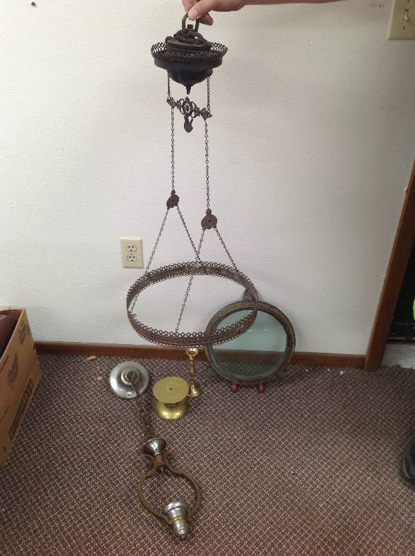lot 45 image: Port Hole, Candle holders, Adjustable Shelve, Antique Light