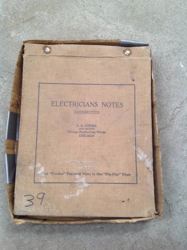 lot 68 image: Electricians Notes by L L Cooke