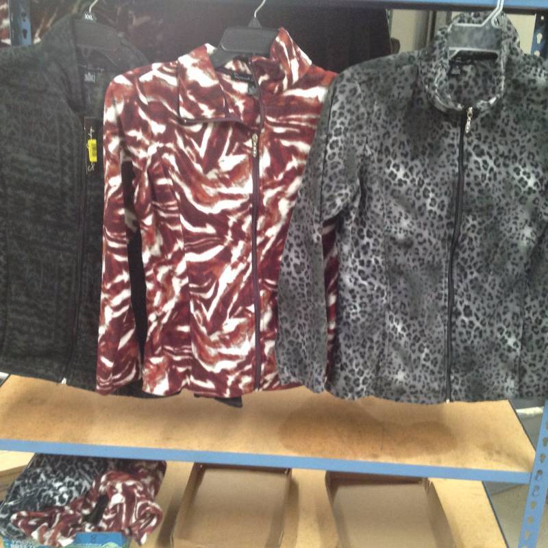 lot 88 image: 3 French Saundry Medium, new with tags.   Polar Fleece Zipper