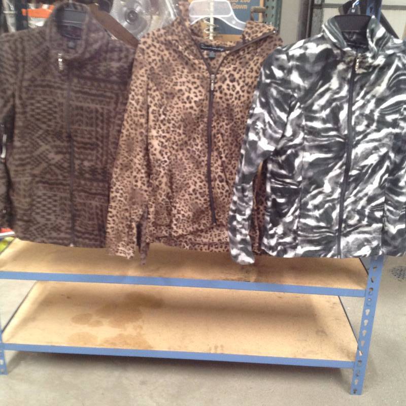 lot 92 image: 3 French Saundry Small, new with tags.   Polar Fleece Zipper
