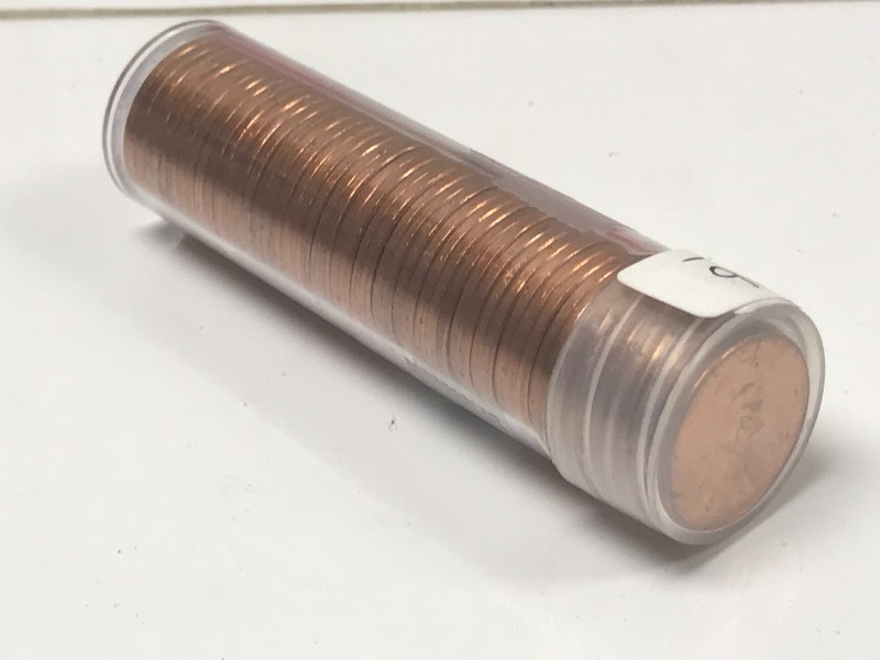 (50) Red Wheat Cents