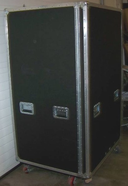 lot 53 image: LARGE, Anvil Case with Roll-In Ramp on Lockable Wheels