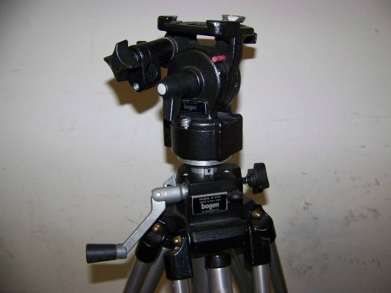 lot 55 image: Heavy Duty Bogen  Manfrotto, Studio Pro Video  Photography Tripod and Camera Mount Head