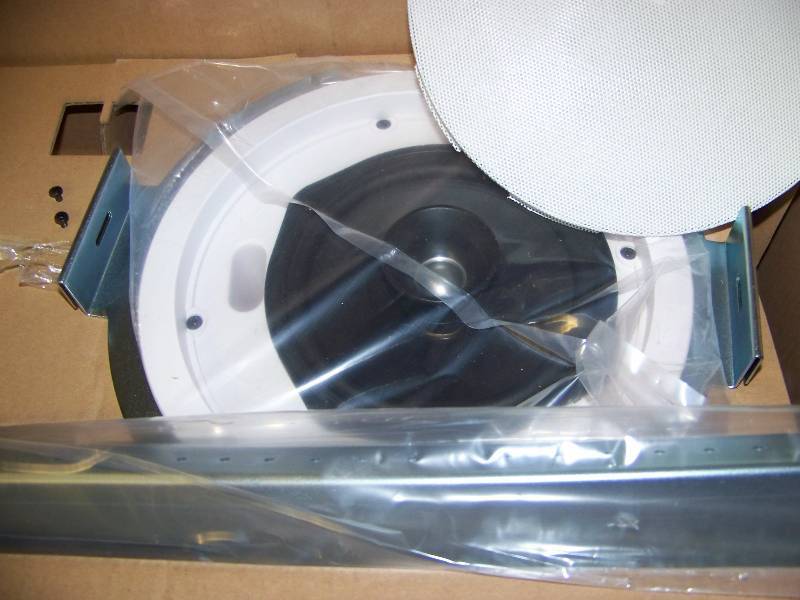 lot 77 image: (1) JBL, Control Contractor Series, 6.5, In-Ceiling, Loudspeaker  Speaker with Speaker Grille and Ceiling Tile Bracket - NEW  NEVER INSTALLED