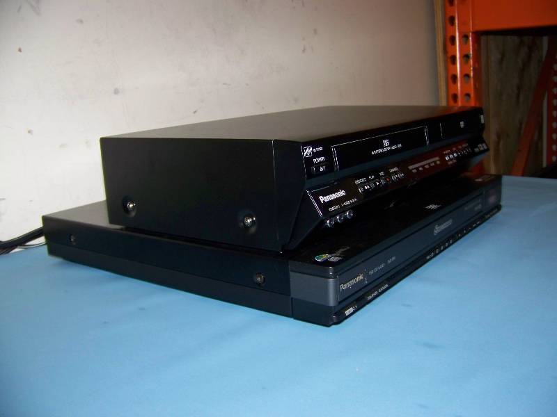 lot 123 image: (1) Pansonic 5-Disc DVD Player and (1) Panasonic, DVD  VCR Combo Player