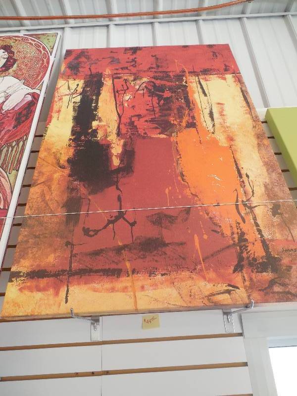 lot 54 image: 47X30 FRAMED CANVAS PRINT