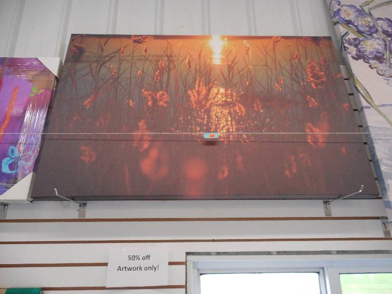 lot 62 image: FRAMED CANVAS PRINE 30X47