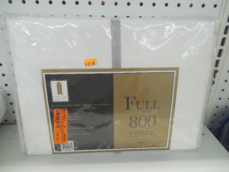 lot 138 image: FULL 4 PIECE 800 COUNT SET
