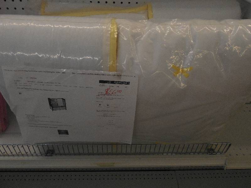 lot 135 image: Baby Doll Bedding Forever Mine Junior Crib Bedding Set, YELLOW