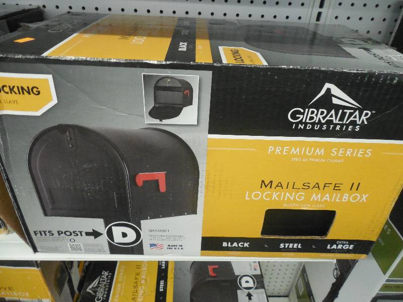 lot 235 image: Mailsafeii Blk Mailbox